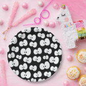 かわいい白黒の目不気味ハロウィン ペーパープレート (パーティー)