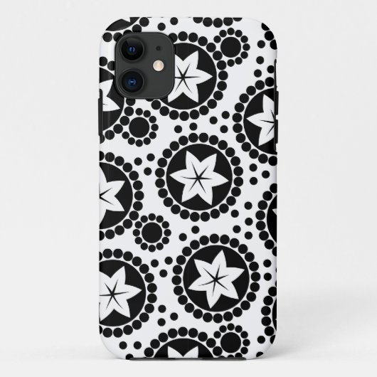 かわいい白黒の花iPhone 5ケース Case-Mate iPhoneケース (裏面)