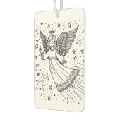 かわいい白黒アートガーディアンエンジェル カーエアーフレッシュナー (左)