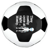 かわいい白黒エイリアン引用文 サッカーボール (回転)