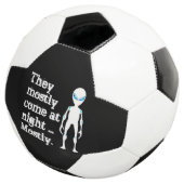 かわいい白黒エイリアン引用文 サッカーボール (3/4)