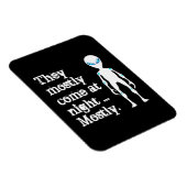 かわいい白黒エイリアン引用文 マグネット (右側)