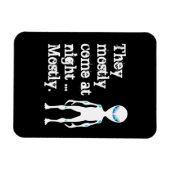 かわいい白黒エイリアン引用文 マグネット (横)