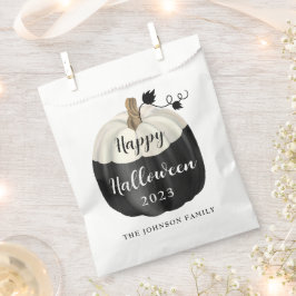 かわいい白黒カボチャハッピーハローウィン2022 フェイバーバッグ