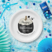 かわいい白黒カボチャハッピーハローウィン2022 ペーパープレート (パーティー)