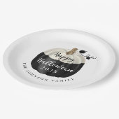 かわいい白黒カボチャハッピーハローウィン2022 ペーパープレート (アングル)