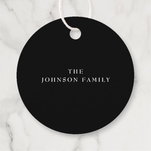 かわいい白黒カボチャハッピーハローウィン フェイバータグ (裏面)