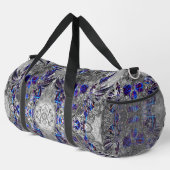 かわいい白黒カラフルネオンスカル ダッフルバッグ (右コーナー)