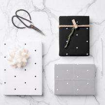 かわいい白黒グレー小さな水玉模様パターンシック