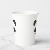 かわいい白黒シンプルかわいいパンダベア 紙コップ (左)