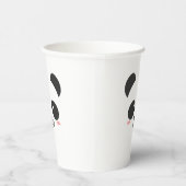 かわいい白黒シンプルかわいいパンダベア 紙コップ (右)