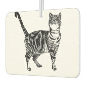 かわいい白黒タビーキャットカーエアーフレッシュナー カーエアーフレッシュナー (左)