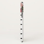 かわいい白黒ドットヴィンテージフローラ金ゴールドモノグラム Case-Mate iPhoneケース (裏面/左)