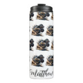 かわいい白黒パワーレースモンスタートラック タンブラー (正面)