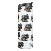 かわいい白黒パワーレースモンスタートラック タンブラー (回転左)