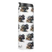 かわいい白黒パワーレースモンスタートラック タンブラー (回転右)