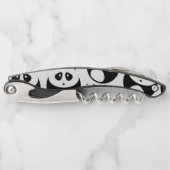 かわいい白黒パンダパターン ソムリエナイフ (正面)