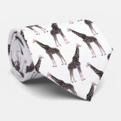 かわいい白黒ピンクキリン ネクタイ (ロール)