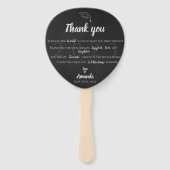 かわいい白黒フォトクラス卒業ありがとう ハンドファン (正面)