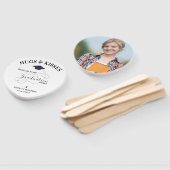 かわいい白黒フォトクラス卒業ありがとう ハンドファン (組立なし)