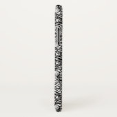 かわいい白黒フローラペイズリー Case-Mate iPhoneケース (裏面/右)