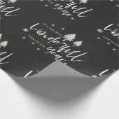 かわいい白黒一年で最も素敵な時間 ラッピングペーパー (角)