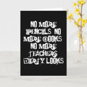 かわいい白黒卒業カード カード (黄色い花)