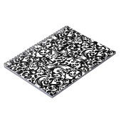 かわいい白黒抽象芸術背景デザイン ノートブック (左側)