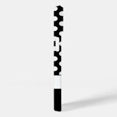 かわいい白黒水玉模様レトロパターンモノグラム Case-Mate iPhoneケース (裏面 / 右)