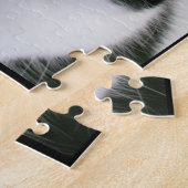 かわいい白黒猫の写真 ジグソーパズル (側面)