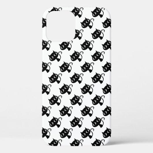 かわいい白黒猫の柄 Case-Mate iPhoneケース (裏面)