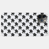 かわいい白黒猫の柄 Case-Mate iPhoneケース (裏面(横))