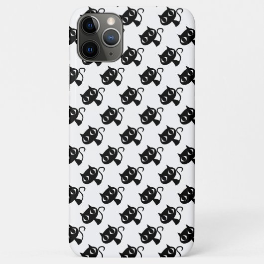 かわいい白黒猫の柄 Case-Mate iPhoneケース (裏面)
