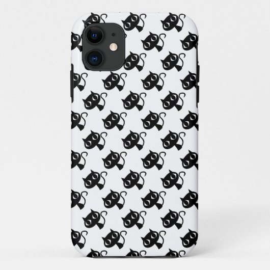 かわいい白黒猫の柄 Case-Mate iPhoneケース (裏面)