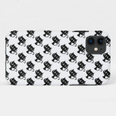 かわいい白黒猫の柄 Case-Mate iPhoneケース (裏面(横))