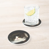 かわいい白黒猫 コースター (側面)