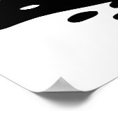 かわいい白黒猫 | AI Art ポスター (角)