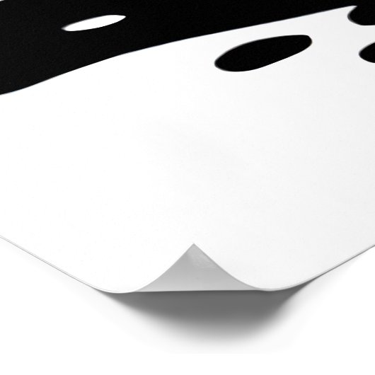 かわいい白黒猫 | AI Art ポスター (角)