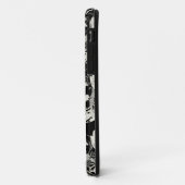 かわいい白黒葉抽象芸術パターン Case-Mate iPhoneケース (裏面/左)