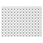 かわいい白黒足はパターンを印刷します テーブルクロス (正面(横))