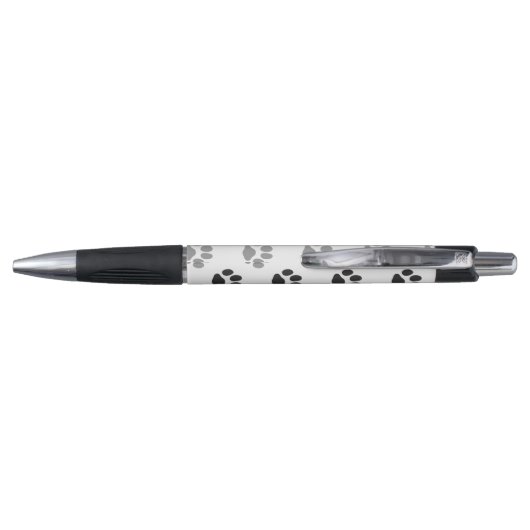 かわいい白黒足はパターンを印刷します ボールペン (裏面)