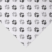 かわいい白黒足はパターンを印刷します 薄葉紙 (詳細)