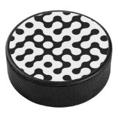 かわいい白黒迷路パターン アイスホッケーパック (3/4)