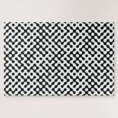 かわいい白黒迷路パターン ジグソーパズル (横)