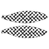 かわいい白黒迷路パターン バスケットボール (パネル)