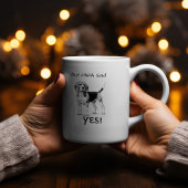 かわいい白黒「しかしPAPA」 マグカップ