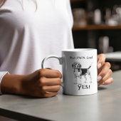 かわいい白黒「しかしPAPA」 マグカップ