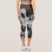 かわいい白黒 カプリレギンス (裏面)