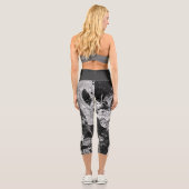 かわいい白黒 カプリレギンス (裏面)