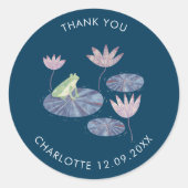 かわいい百合池のカエル|過去記事 ラウンドシール (正面)